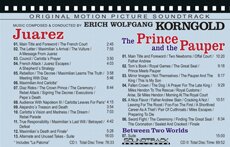 "Juarez" / The Prince And The Pauper, Erich Wolfgang Korngold (Doppel-CD)